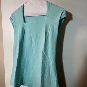 Coldwater Creek XS seafoam green capped sleeve top